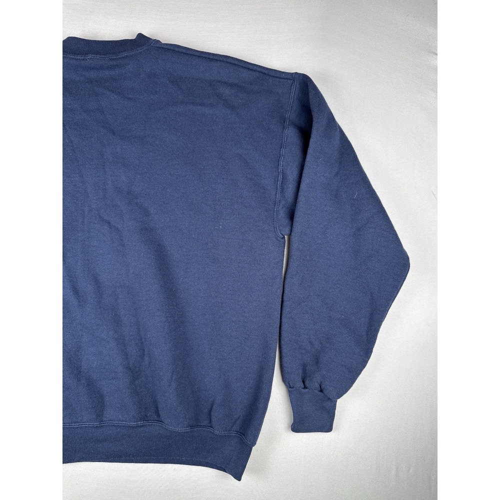 Vintage 90s Bayfield WI Apostle Islands Sweatshirt USA Made XL Navy - Picture 7 of 9